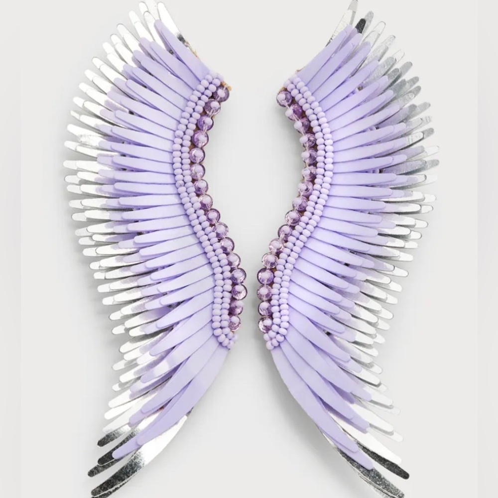 new mignonne gavigan lilac madeline earrings!!